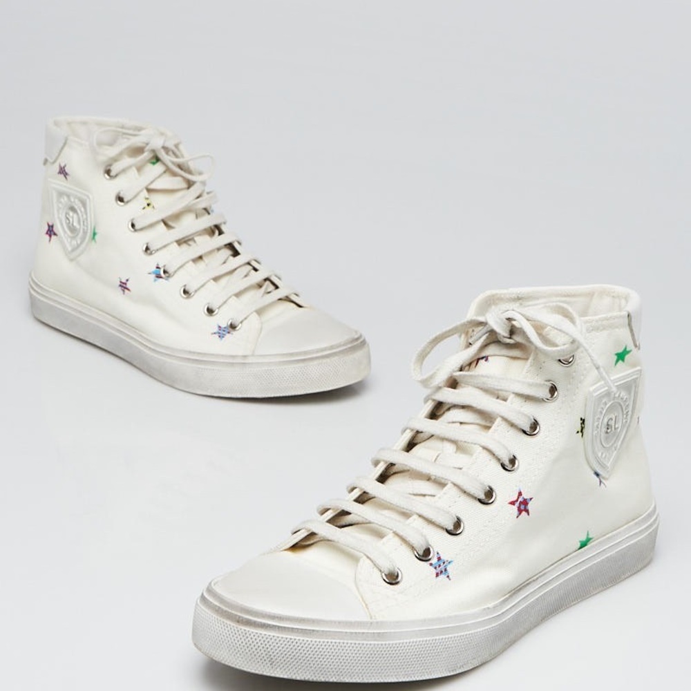 Saint Laurent Canvas Fun Star Bedford Hightower Sneakers